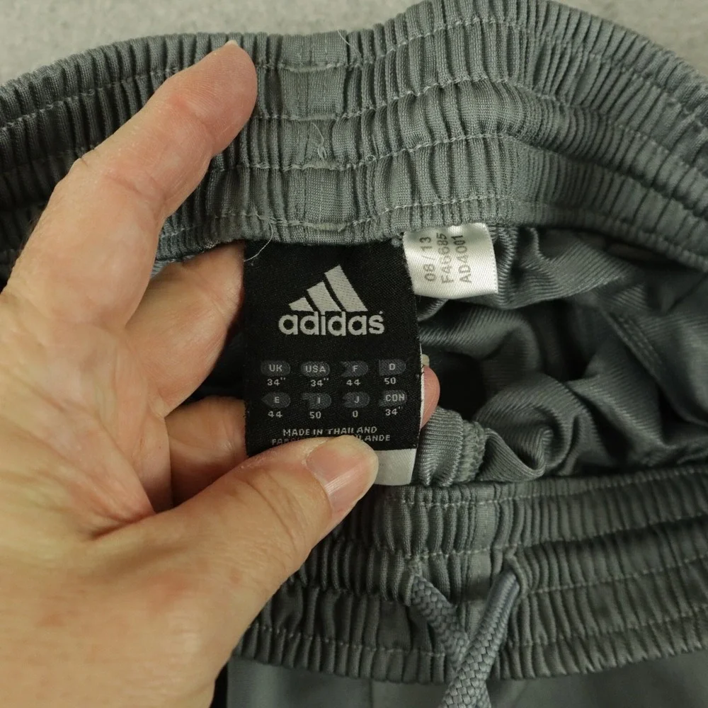 Adidas Pants Mens 34 Activewear Track Gym Training Straight‎ Leg Athletic Gray